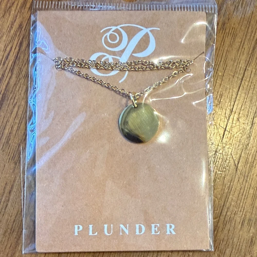 Plunder Gold Disc Necklace